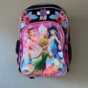 Disney Tinkerbell 16” Reinforced Large School Backpack NEW